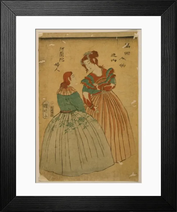 Framed Print : People of various nations: Dutch ladies Framed Print : People of various nations: Dutch ladies