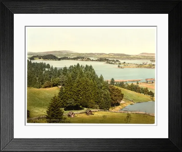 Framed Print : Staffelsee, general view, Upper Bavaria, Germany Framed Print : Staffelsee, general view, Upper Bavaria, Germany