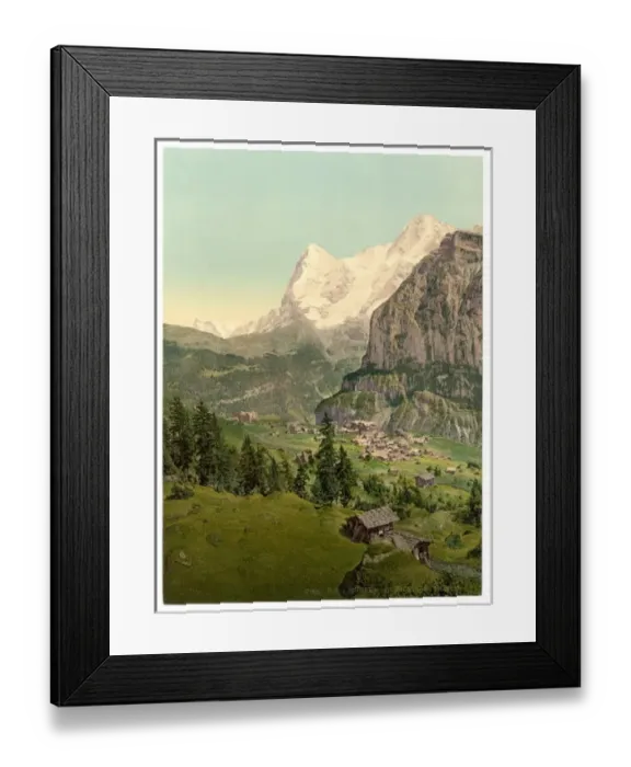 Framed Print : Mount Eiger and Monch, Murren, Bernese Oberland, Switzerland Framed Print : Mount Eiger and Monch, Murren, Bernese Oberland, Switzerland