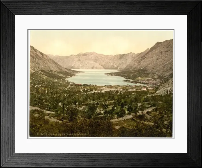 Framed Print : Cattaro, general view and channel, Dalmatia, Austro-Hungary Framed Print : Cattaro, general view and channel, Dalmatia, Austro-Hungary