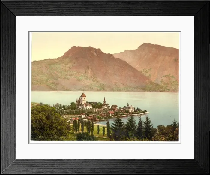 Framed Print : Thun, Lake of, Spiez, Bernese Oberland, Switzerland Framed Print : Thun, Lake of, Spiez, Bernese Oberland, Switzerland