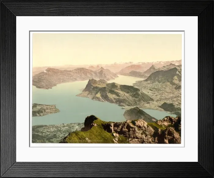 Framed Print : View over the Lake of Four Cantons, Pilatus, Switzerland Framed Print : View over the Lake of Four Cantons, Pilatus, Switzerland