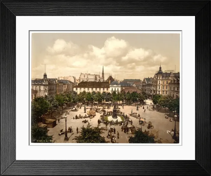 Framed Print : Market, Bremerhafen, Hanover (i. e. Hannover), Germany Framed Print : Market, Bremerhafen, Hanover (i. e. Hannover), Germany