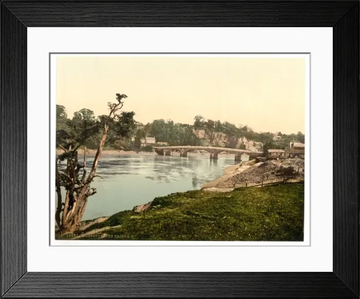 Framed Print : The bridge, II, Chepstow, England Framed Print : The bridge, II, Chepstow, England