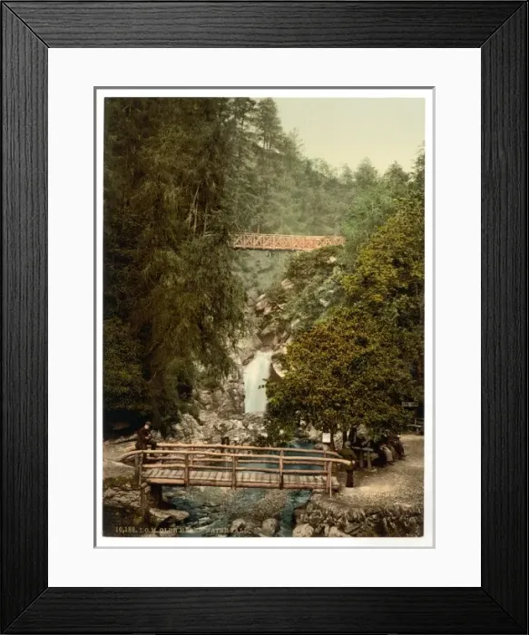 Framed Print : Peel, Glen Helen Waterfall, Isle of Man, England Framed Print : Peel, Glen Helen Waterfall, Isle of Man, England