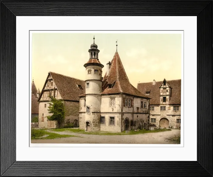 Framed Print : Gamekeepers house (i. e. Hegereiterhaus), Rothenburg (i. e. ob Framed Print : Gamekeepers house (i. e. Hegereiterhaus), Rothenburg (i. e. ob