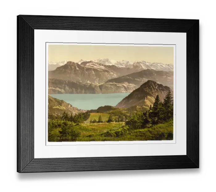 Framed Print : Scheidegg, with Gersau and Vitznauer Stock, Rigi, Switzerlan Framed Print : Scheidegg, with Gersau and Vitznauer Stock, Rigi, Switzerlan