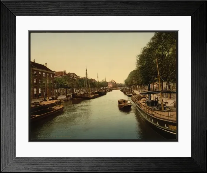 Framed Print : Bier Quay (canal), Hague, Holland Framed Print : Bier Quay (canal), Hague, Holland