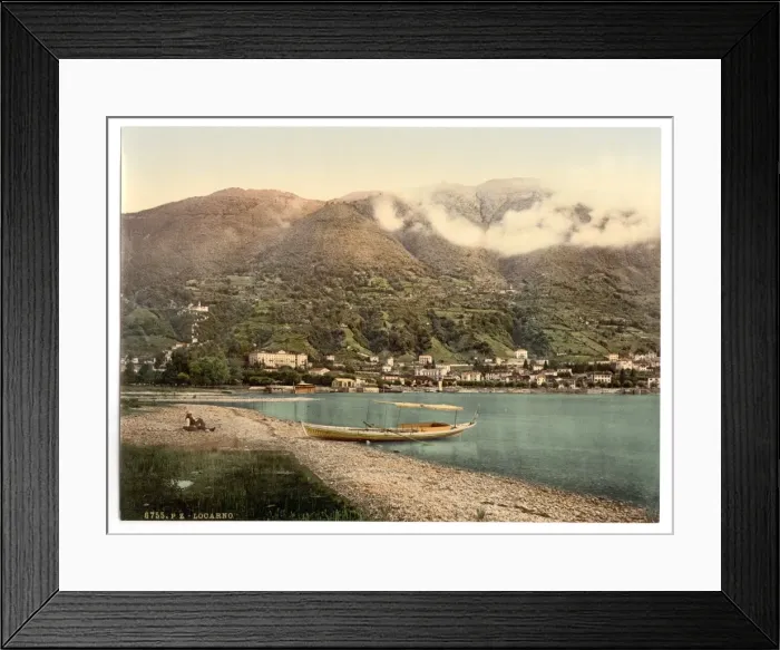 Framed Print : Locarno, view of the lake, Tessin, Switzerland Framed Print : Locarno, view of the lake, Tessin, Switzerland