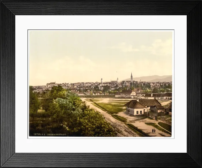 Framed Print : General view, Hermmanstadt (i. e. Hermannstadt), Hungary, Au Framed Print : General view, Hermmanstadt (i. e. Hermannstadt), Hungary, Au