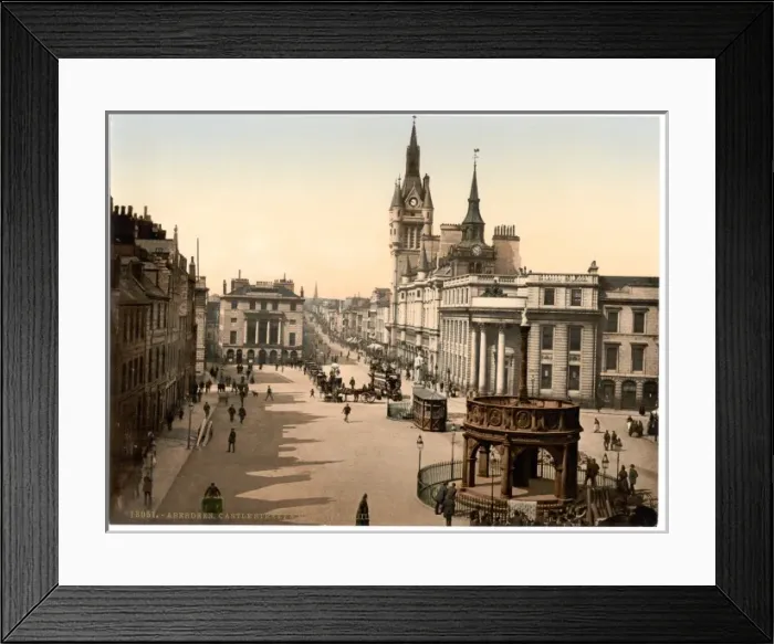Framed Print : Castle Street and municipal buildings, Aberdeen, Scotland Framed Print : Castle Street and municipal buildings, Aberdeen, Scotland