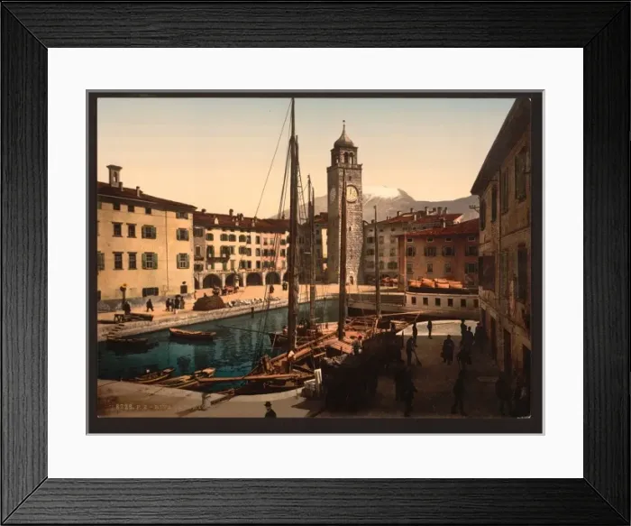 Framed Print : The harbor, Riva, Lake Garda, Italy Framed Print : The harbor, Riva, Lake Garda, Italy