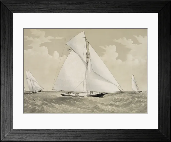 Framed Print : Sloop yacht Pocahontas of New York Framed Print : Sloop yacht Pocahontas of New York
