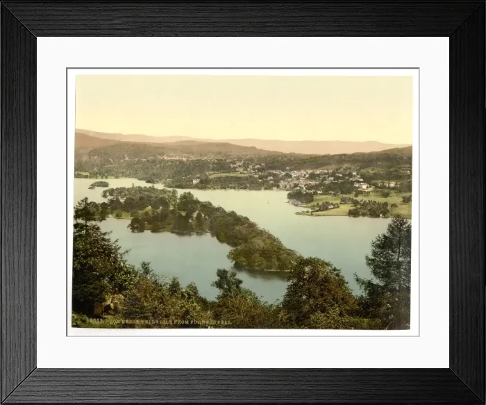 Framed Print : Windermere and Bowness, Lake District, England Framed Print : Windermere and Bowness, Lake District, England