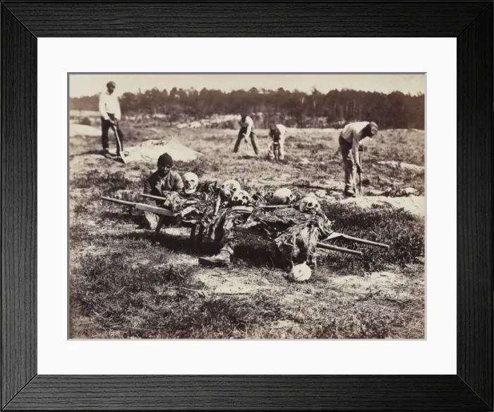 Framed Print : A burial party on the battle-field of Cold Harbor Framed Print : A burial party on the battle-field of Cold Harbor