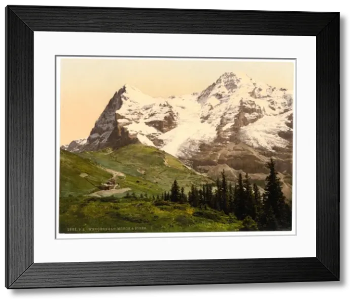 Framed Print : Wengern Alp, Monch and Eiger, Bernese Oberland, Switzerland Framed Print : Wengern Alp, Monch and Eiger, Bernese Oberland, Switzerland