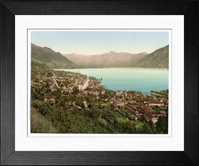 Framed Print : Locarno, general view, Tessin, Switzerland Framed Print : Locarno, general view, Tessin, Switzerland