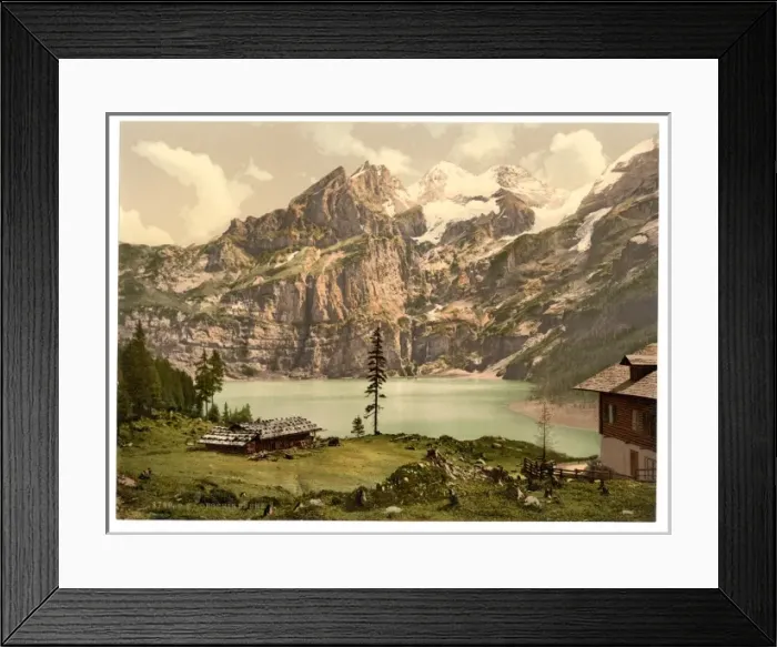 Framed Print : Lutschinen, Oeschinensee, Bernese Oberland, Switzerland Framed Print : Lutschinen, Oeschinensee, Bernese Oberland, Switzerland