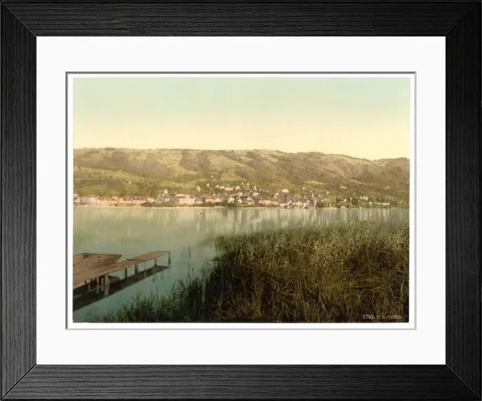 Framed Print : Zug, general view, from the Chamer Road, Switzerland Framed Print : Zug, general view, from the Chamer Road, Switzerland