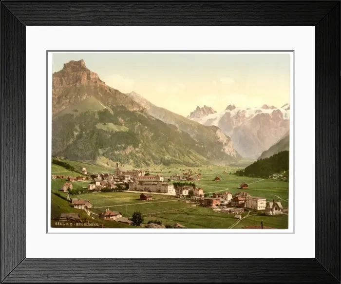 Framed Print : Engelberg Valley, general view, Bernese Oberland, Switzerlan Framed Print : Engelberg Valley, general view, Bernese Oberland, Switzerlan