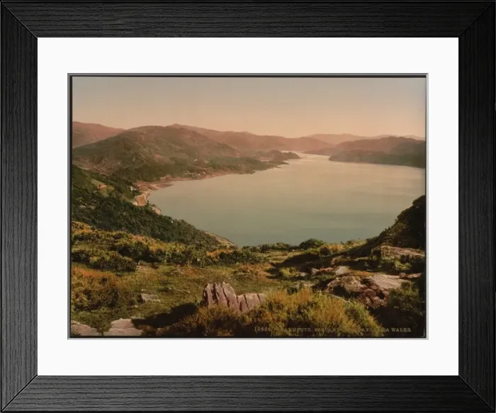 Framed Print : Estuary, from Panorama Walks, Barmouth, Wales Framed Print : Estuary, from Panorama Walks, Barmouth, Wales