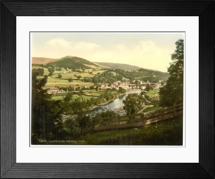Framed Print : General view, Llangollen, Wales Framed Print : General view, Llangollen, Wales