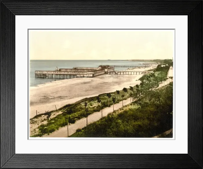 Framed Print : Beach, Colberg, Pommeraina, Germany (i. e. Kolobrzeg, Poland) Framed Print : Beach, Colberg, Pommeraina, Germany (i. e. Kolobrzeg, Poland)