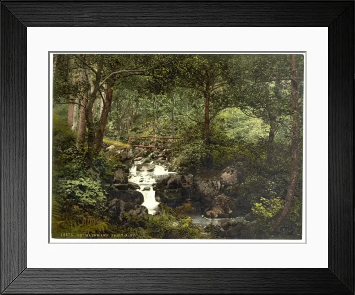 Framed Print : Fairy Glen Waterfall, Penmaenmawr, Wales Framed Print : Fairy Glen Waterfall, Penmaenmawr, Wales