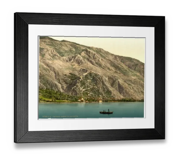 Framed Print : Cattaro, from Dobrota, Dalmatia, Austro-Hungary Framed Print : Cattaro, from Dobrota, Dalmatia, Austro-Hungary