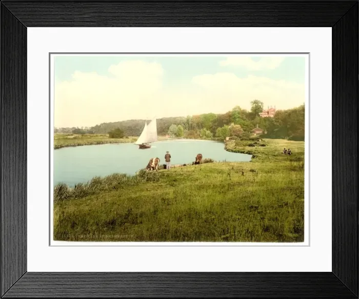 Framed Print : The Yare, Brammerton i. e. Bramerton, England Framed Print : The Yare, Brammerton i. e. Bramerton, England