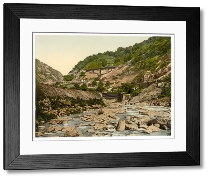 Framed Print : Biaschina, St. Gotthard Railway, Switzerland Framed Print : Biaschina, St. Gotthard Railway, Switzerland