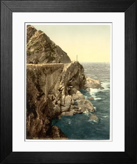 Framed Print : Capstone steps, Ilfracombe, England Framed Print : Capstone steps, Ilfracombe, England