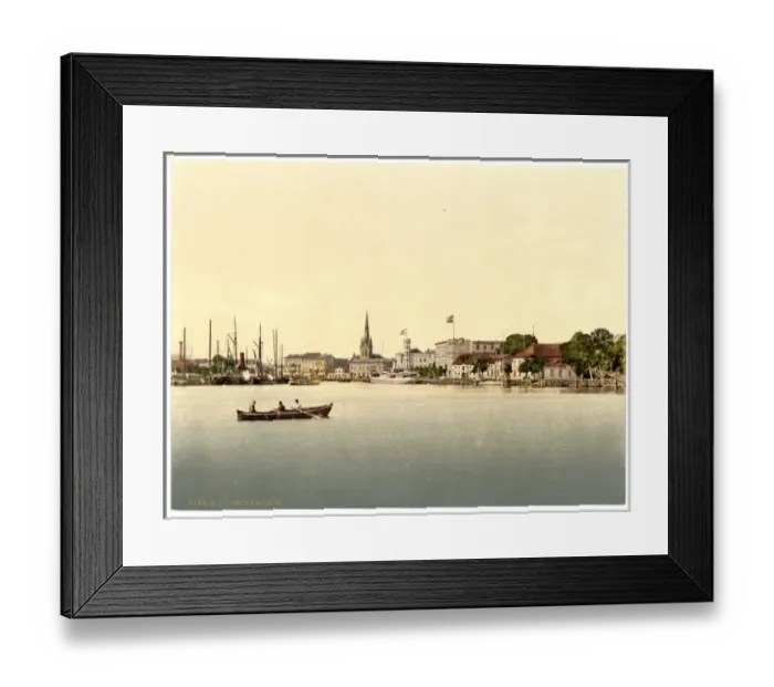 Framed Print : From new lighthouse, Swinemunde, Pommeraina, Germany (i. e Framed Print : From new lighthouse, Swinemunde, Pommeraina, Germany (i. e
