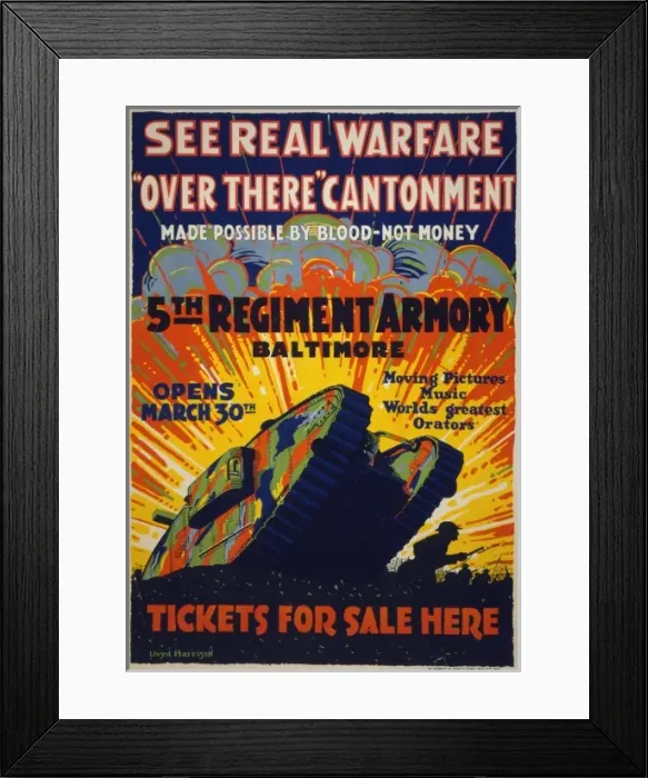Framed Print : See real warfare - over there cantonment - made possible by Framed Print : See real warfare - over there cantonment - made possible by
