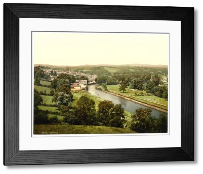 Framed Print : General view, Totnes, England Framed Print : General view, Totnes, England