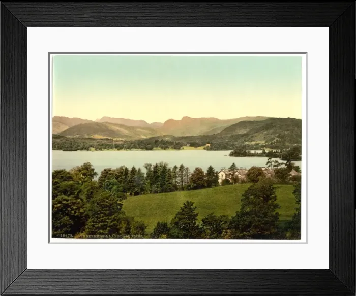 Framed Print : Windermere and Langdale Pikes, Lake District, England Framed Print : Windermere and Langdale Pikes, Lake District, England