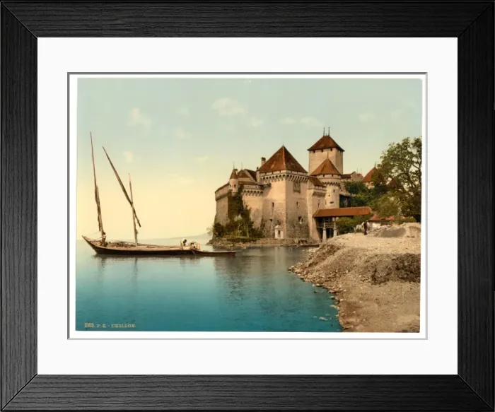 Framed Print : Chillon Castle, Geneva Lake, Switzerland