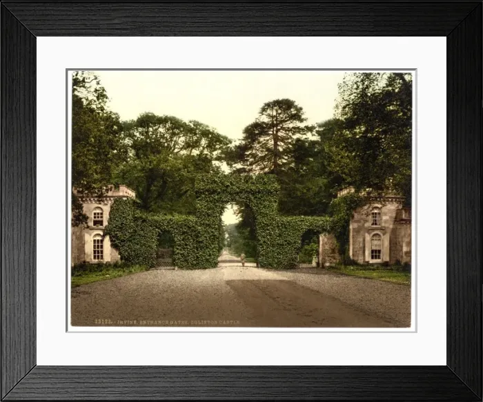 Framed Print : Eglington Castle, entrance gates, Irvine, Scotland Framed Print : Eglington Castle, entrance gates, Irvine, Scotland