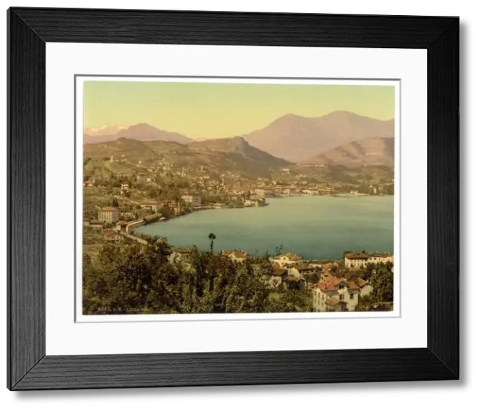 Framed Print : Lugano, from San Salvatore, Tessin, Switzerland Framed Print : Lugano, from San Salvatore, Tessin, Switzerland
