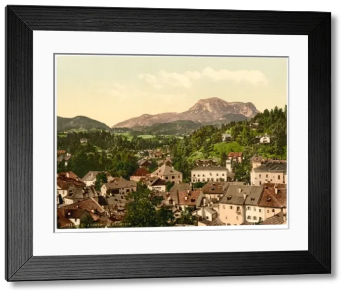 Framed Print : Aussee from Sarstein, Upper Austria, Austro-Hungary Framed Print : Aussee from Sarstein, Upper Austria, Austro-Hungary