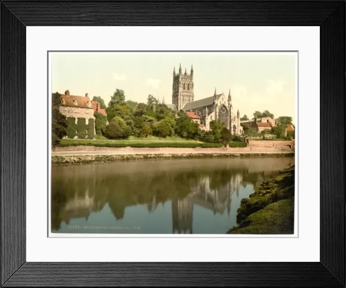 Framed Print : Cathedral, S. E. Worcester, England Framed Print : Cathedral, S. E. Worcester, England