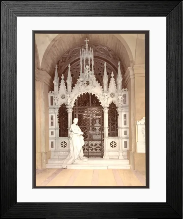 Framed Print : A funeral vault in the Campo Santo, Genoa, Italy Framed Print : A funeral vault in the Campo Santo, Genoa, Italy