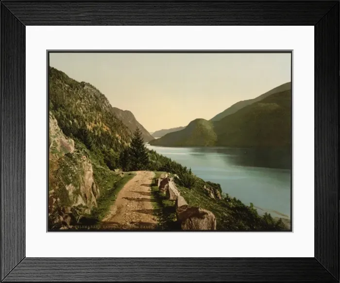 Framed Print : Bandak Lake from Dalen, Telemarken (i. e, Telemark), Norway Framed Print : Bandak Lake from Dalen, Telemarken (i. e, Telemark), Norway