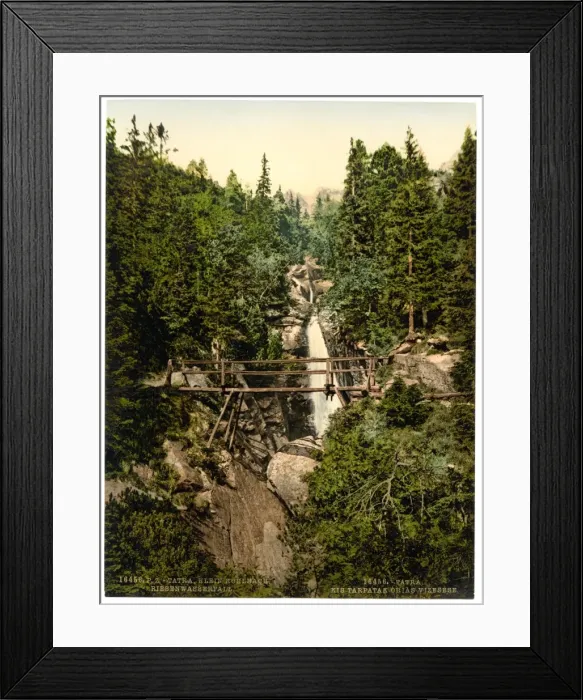 Framed Print : Little Kohlbach, Riesen waterfall, Austro-Hungary Framed Print : Little Kohlbach, Riesen waterfall, Austro-Hungary