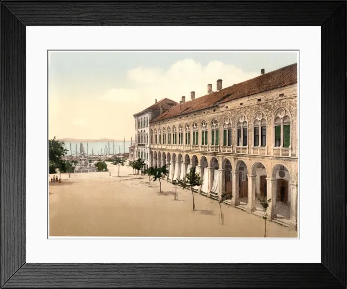 Framed Print : Spalato, Hotel de Ville, Dalmatia, Austro-Hungary Framed Print : Spalato, Hotel de Ville, Dalmatia, Austro-Hungary