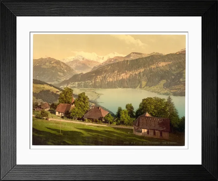 Framed Print : Saint Beatenberg, Bernese Oberland, Switzerland Framed Print : Saint Beatenberg, Bernese Oberland, Switzerland
