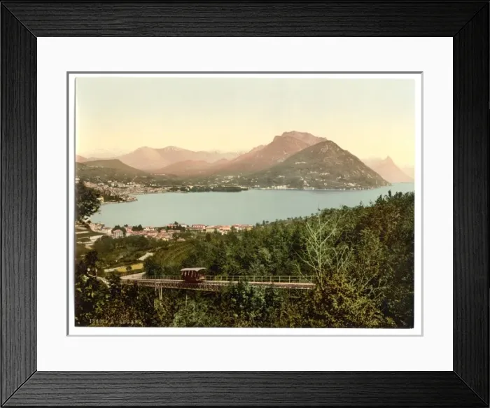 Framed Print : Porlezza, general view, Tessin, Switzerland Framed Print : Porlezza, general view, Tessin, Switzerland