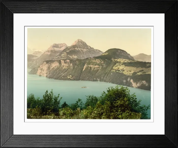 Framed Print : Seelisberg and Bauen, Lake Lucerne, Switzerland Framed Print : Seelisberg and Bauen, Lake Lucerne, Switzerland