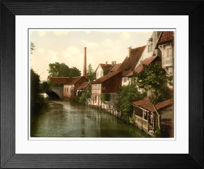 Framed Print : Der Gross Venedig, Hildesheim, Hanover, Germany Framed Print : Der Gross Venedig, Hildesheim, Hanover, Germany