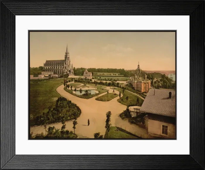 Framed Print : Notre Dame de Bon Secours and Joan of Arcs monument, Rouen Framed Print : Notre Dame de Bon Secours and Joan of Arcs monument, Rouen